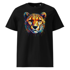Krāsainais GEPARDS. Unisex organiskās kokvilnas t-krekls