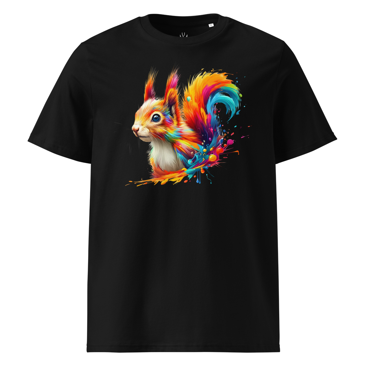 Colorful SQUIRREL unisex organic cotton t-shirt