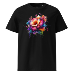 Colorful FLOWER unisex organic cotton t-shirt