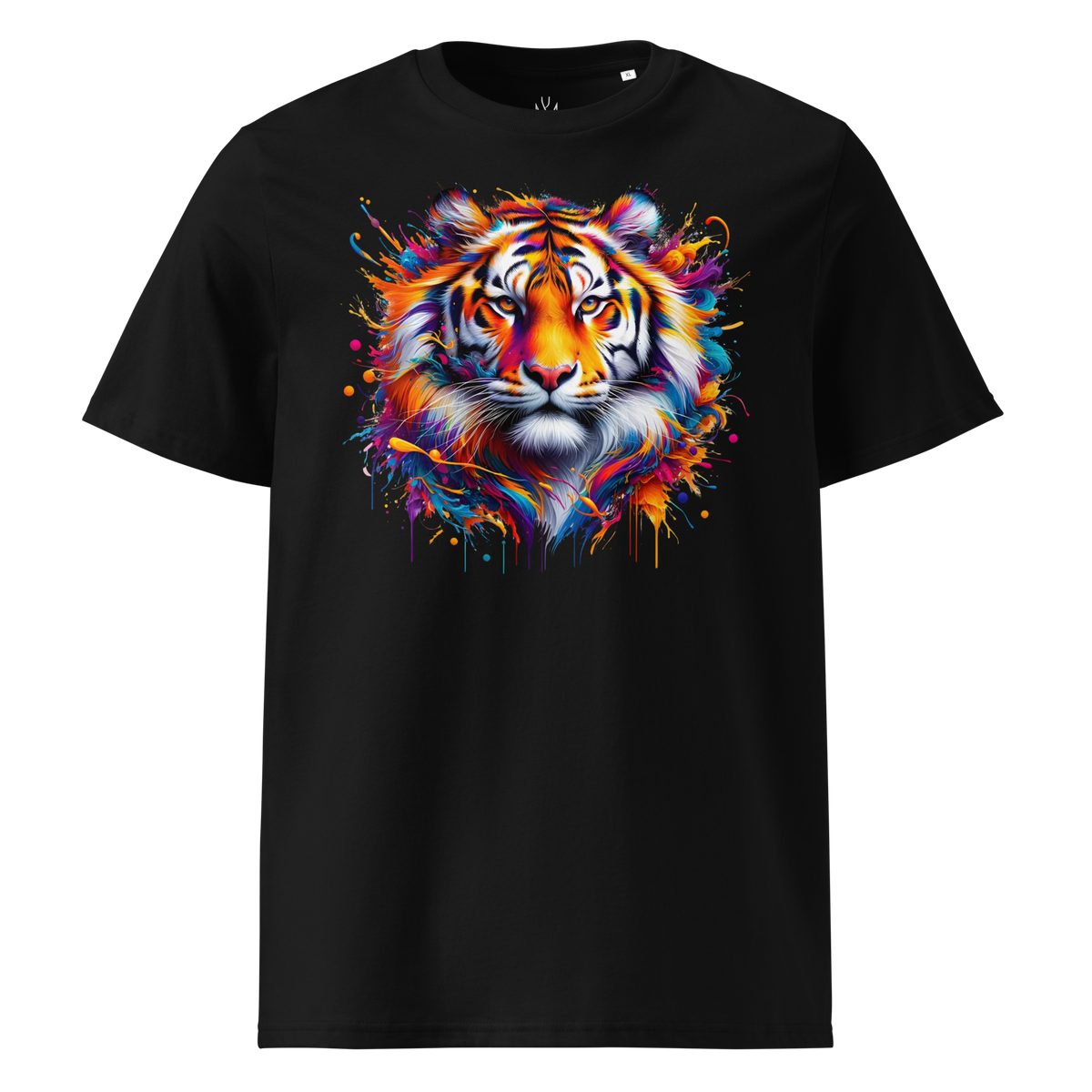 Krāsainais TĪĢERIS. Unisex organiskās kokvilnas t-krekls