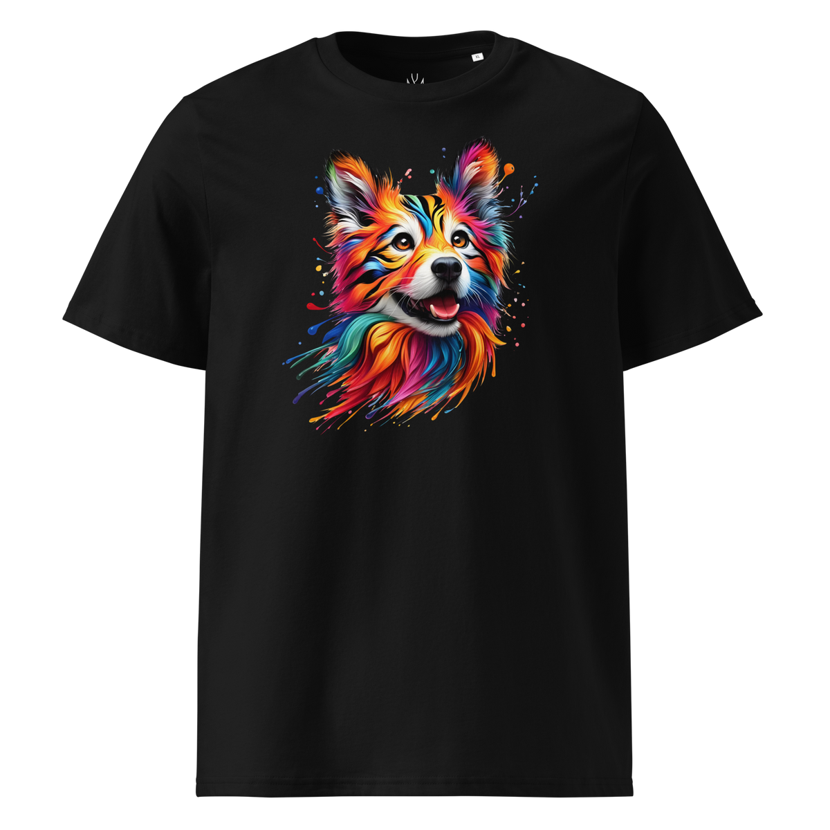 Colorful DOG unisex organic cotton t-shirt