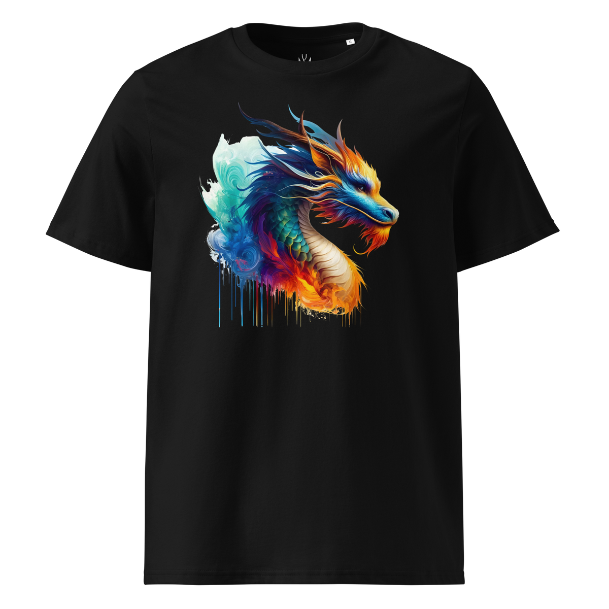 Colorful DRAGON unisex organic cotton t-shirt