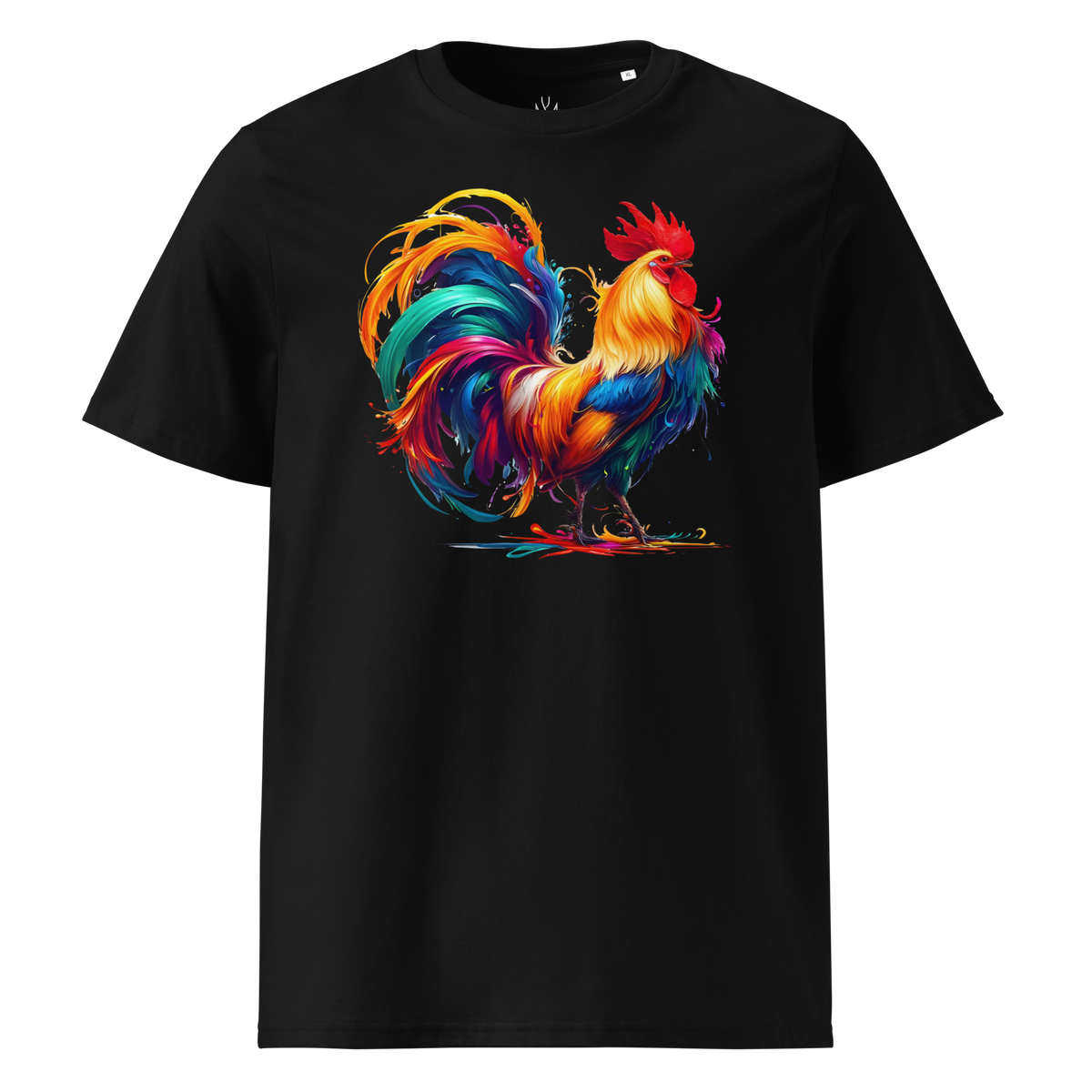 Colorful ROOSTER Unisex Organic Cotton T-Shirt