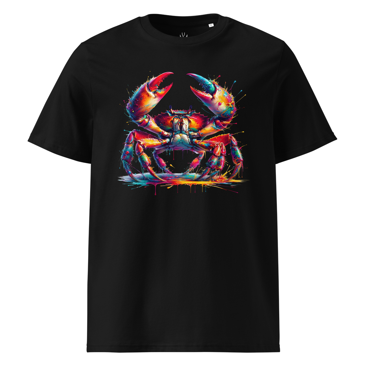 Colorful CRAB Unisex Organic Cotton T-Shirt