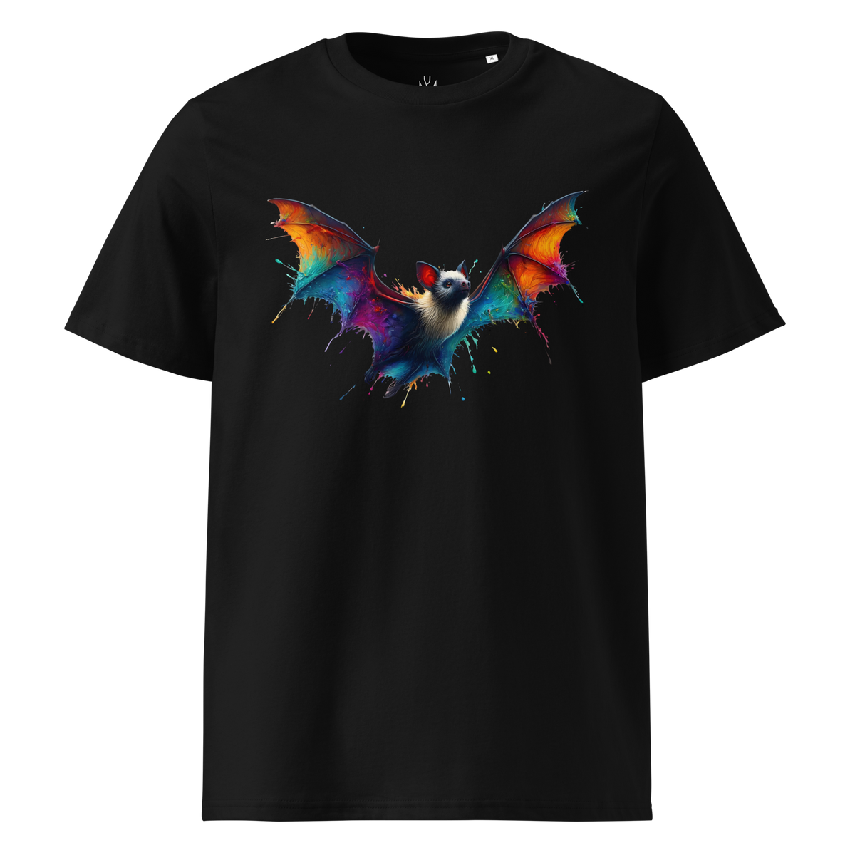Krāsains BAT unisex organiskās kokvilnas T-krekls