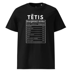 100% dad (Latvian) unisex organic cotton t-shirt (white)