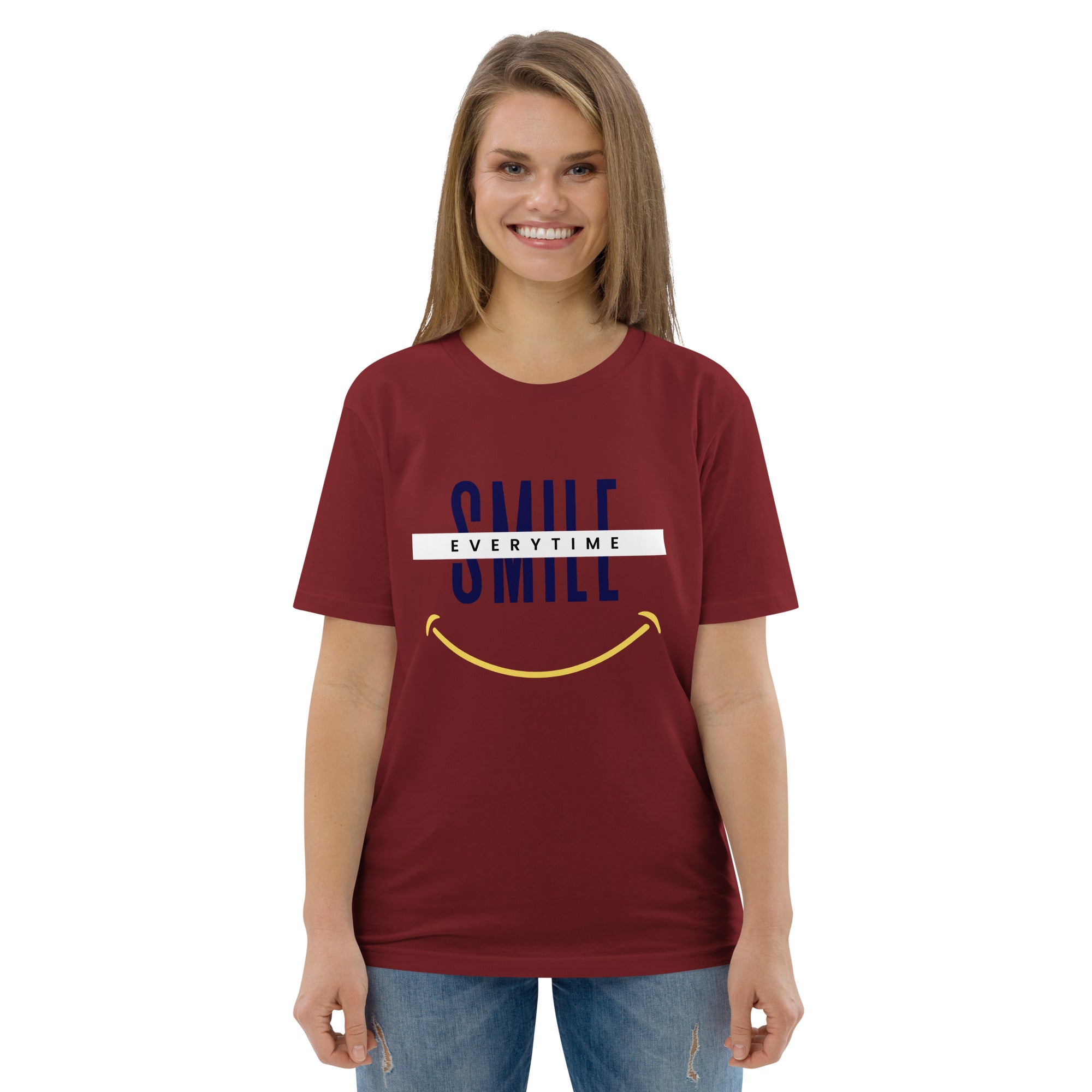 Smile everytime. Unisex organic cotton t-shirt