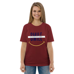 Smile everytime. Unisex organic cotton t-shirt