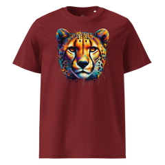 Krāsainais GEPARDS. Unisex organiskās kokvilnas t-krekls