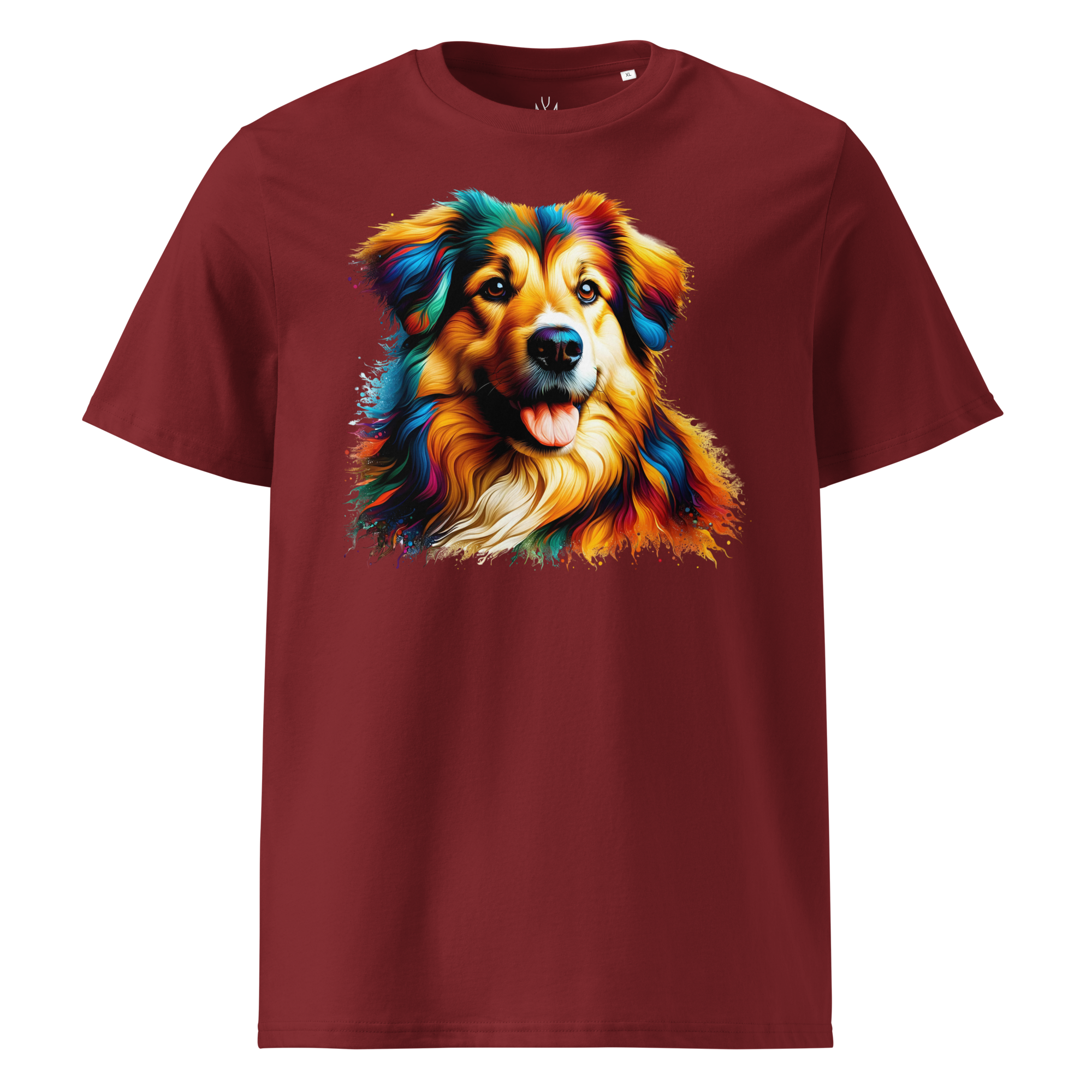 Colorful DOG unisex organic cotton t-shirt
