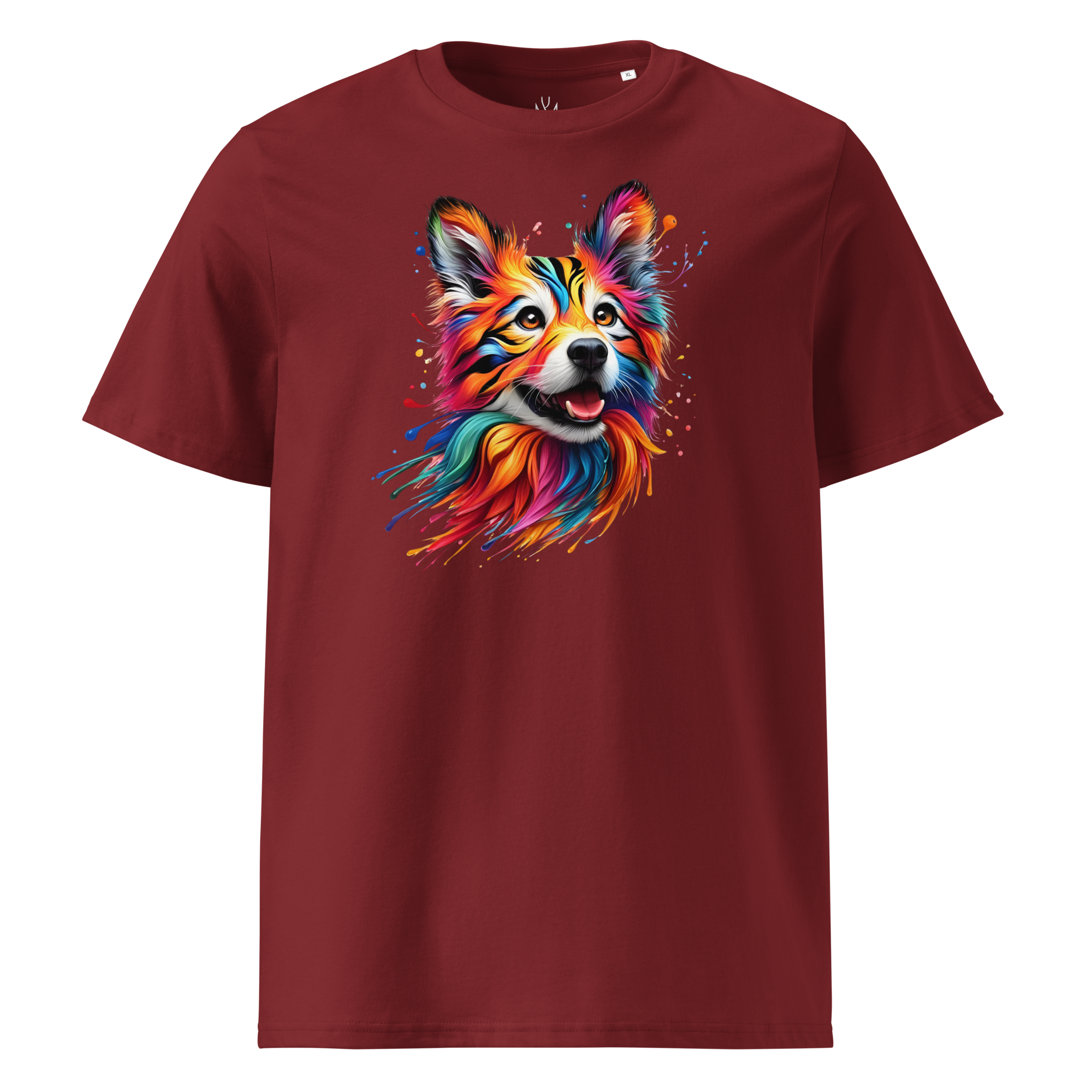 Colorful DOG unisex organic cotton t-shirt