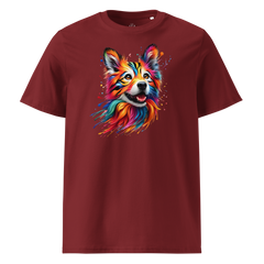 Colorful DOG unisex organic cotton t-shirt