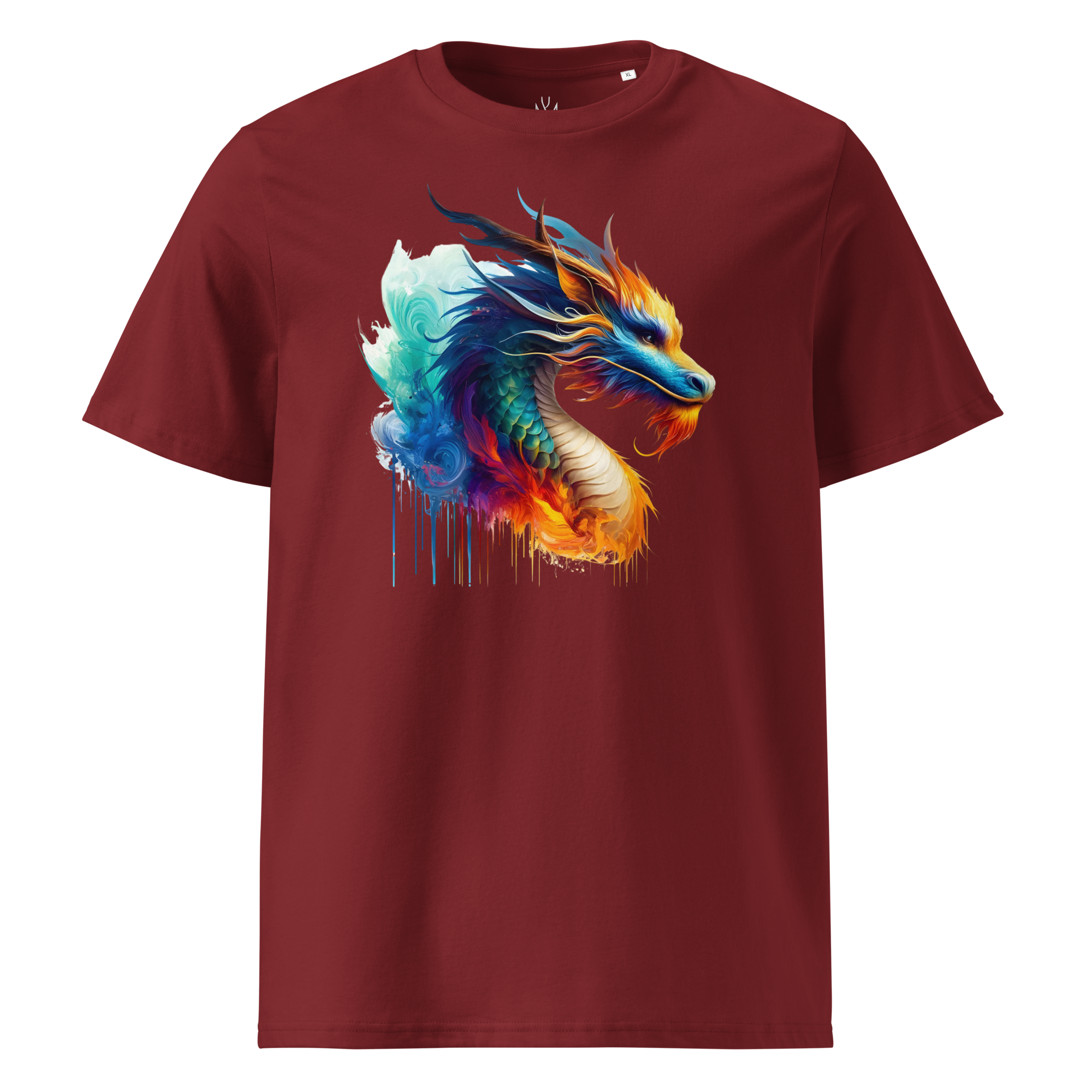 Colorful DRAGON unisex organic cotton t-shirt