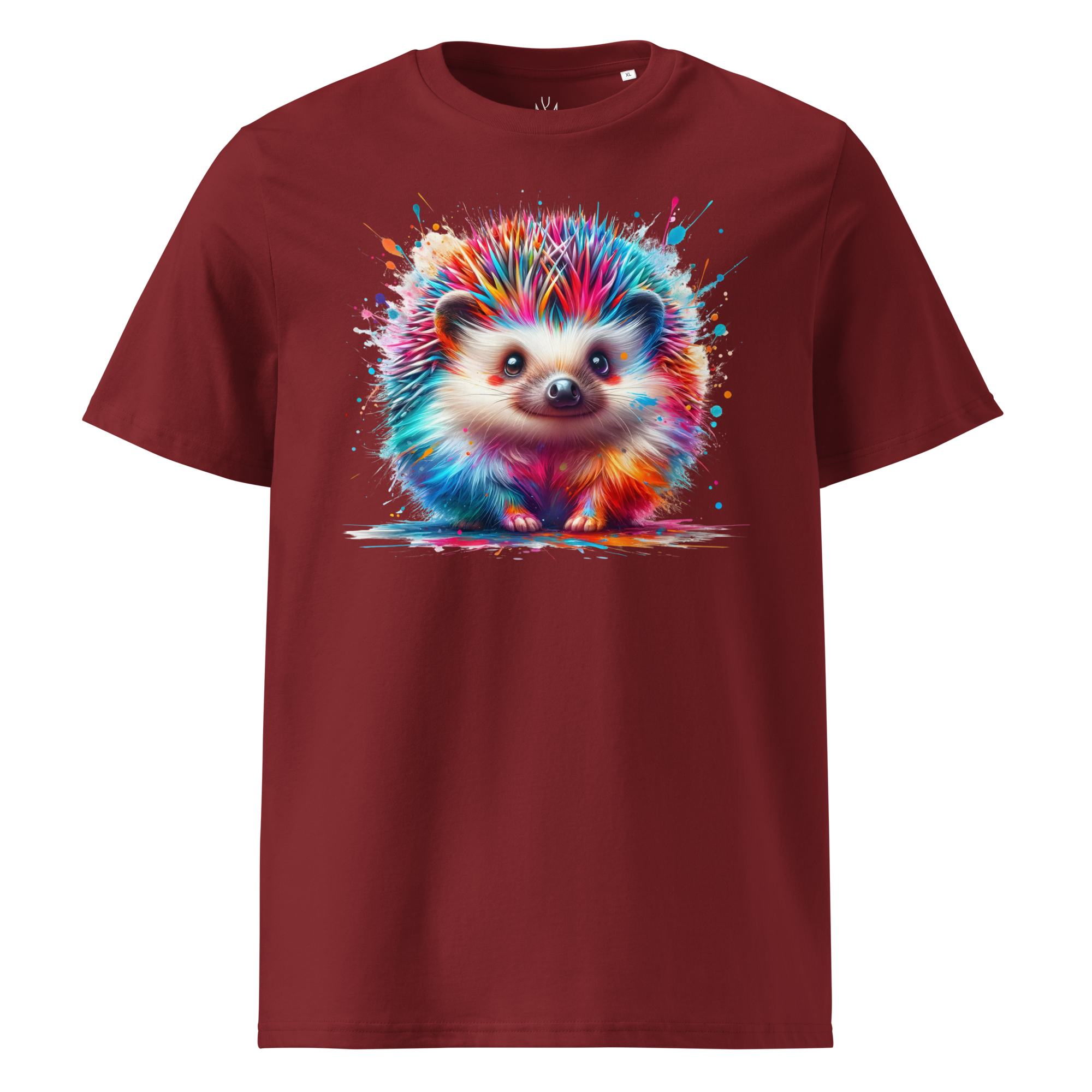 Colorful HEDGEHOG Unisex Organic Cotton T-Shirt