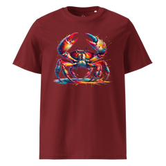 Colorful CRAB Unisex Organic Cotton T-Shirt