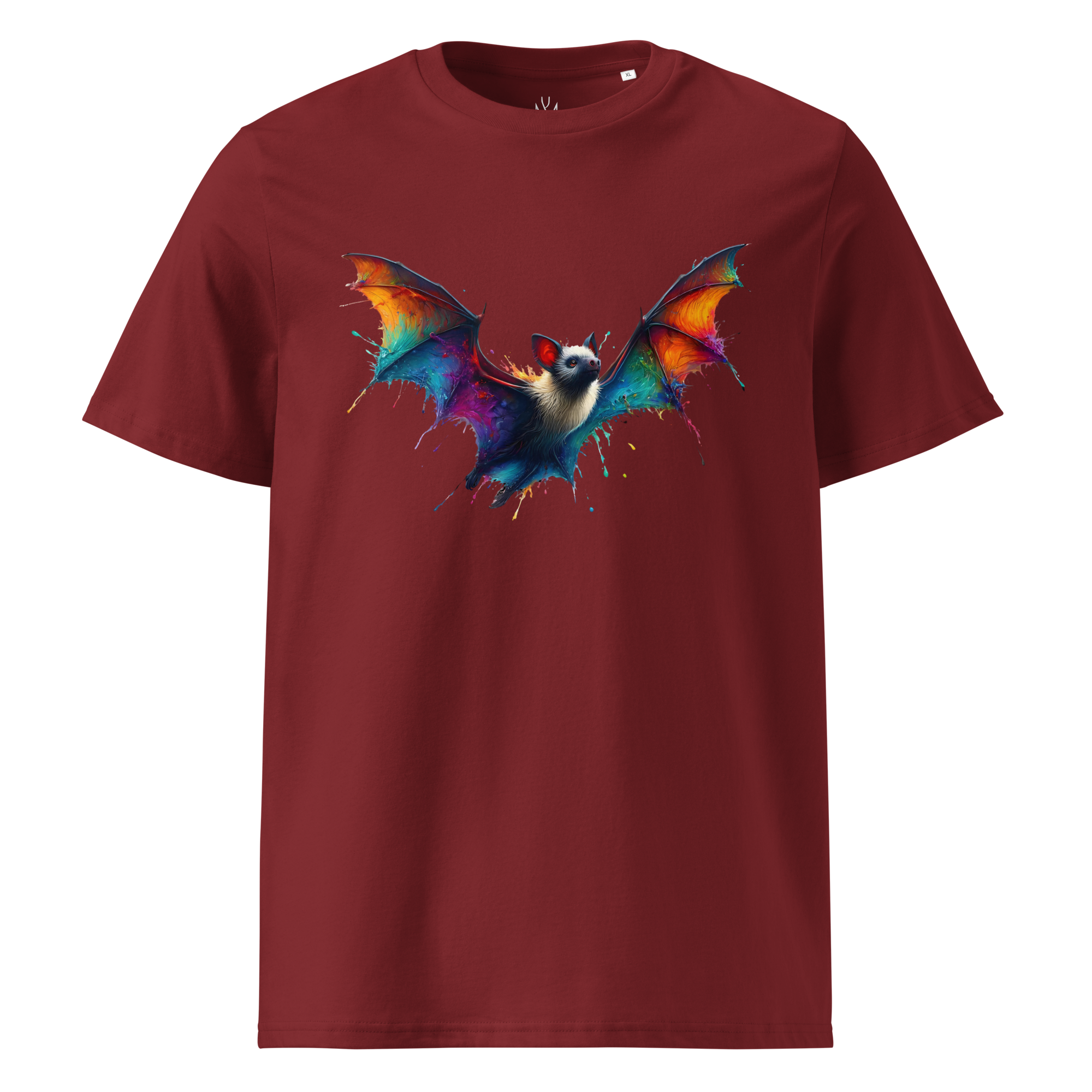 Krāsains BAT unisex organiskās kokvilnas T-krekls