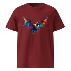 Krāsains BAT unisex organiskās kokvilnas T-krekls