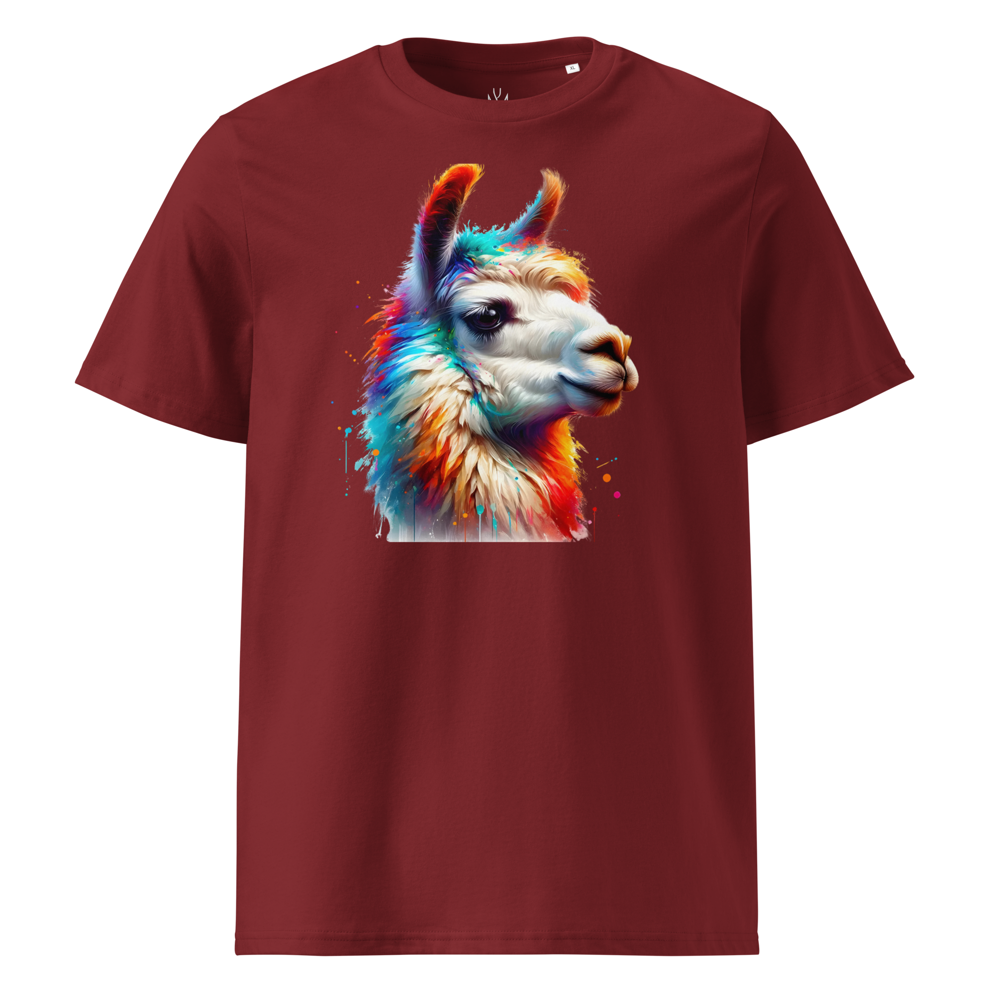 Colorful LAMA Unisex Organic Cotton T-Shirt