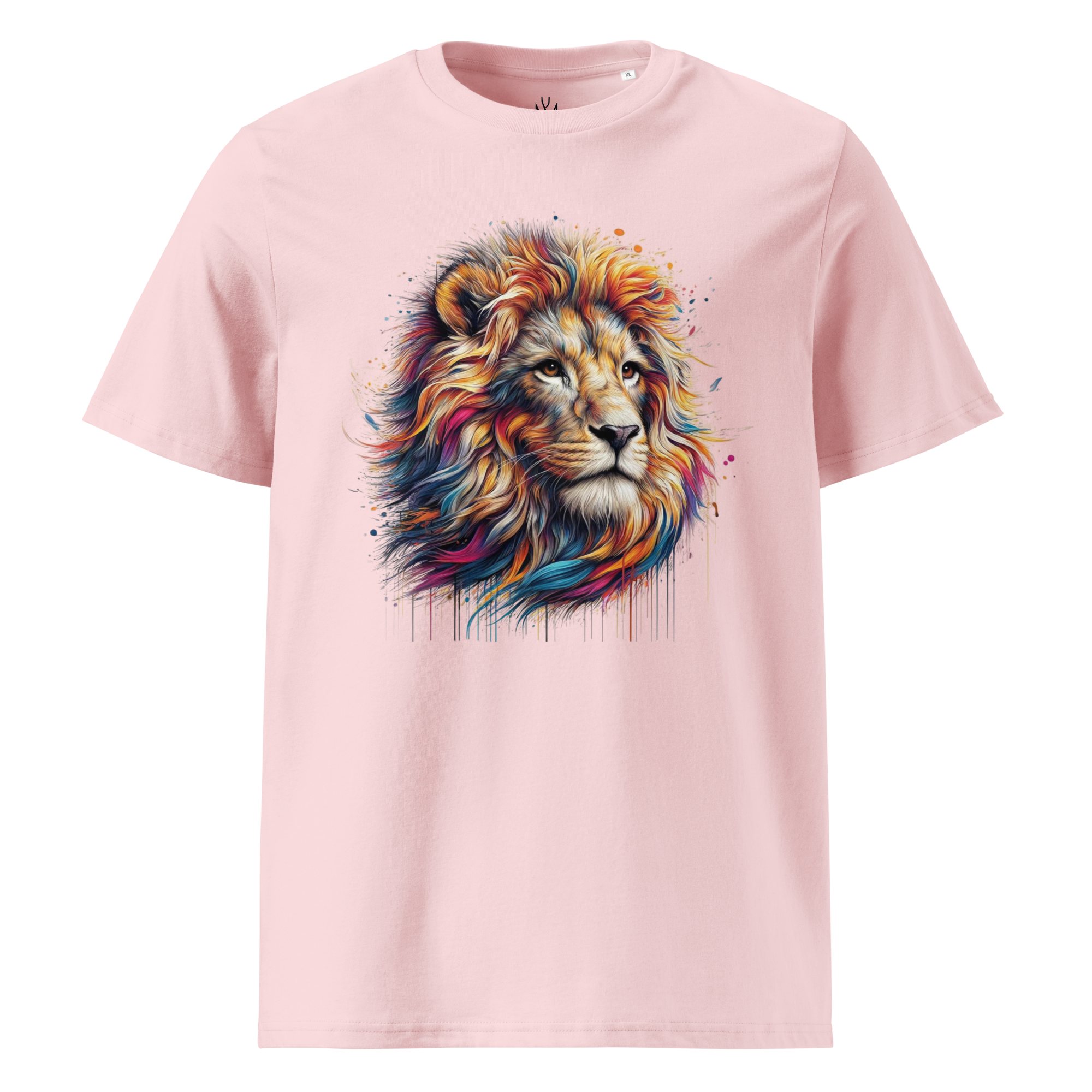 Krāsaina LAUVA. Unisex organiskās kokvilnas t-krekls
