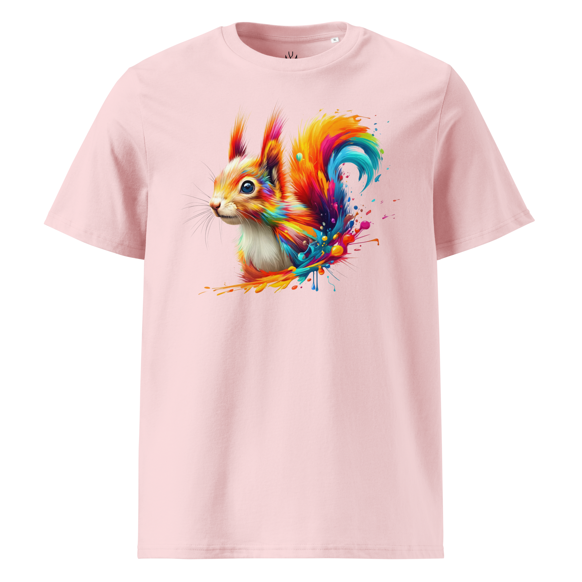 Colorful SQUIRREL unisex organic cotton t-shirt