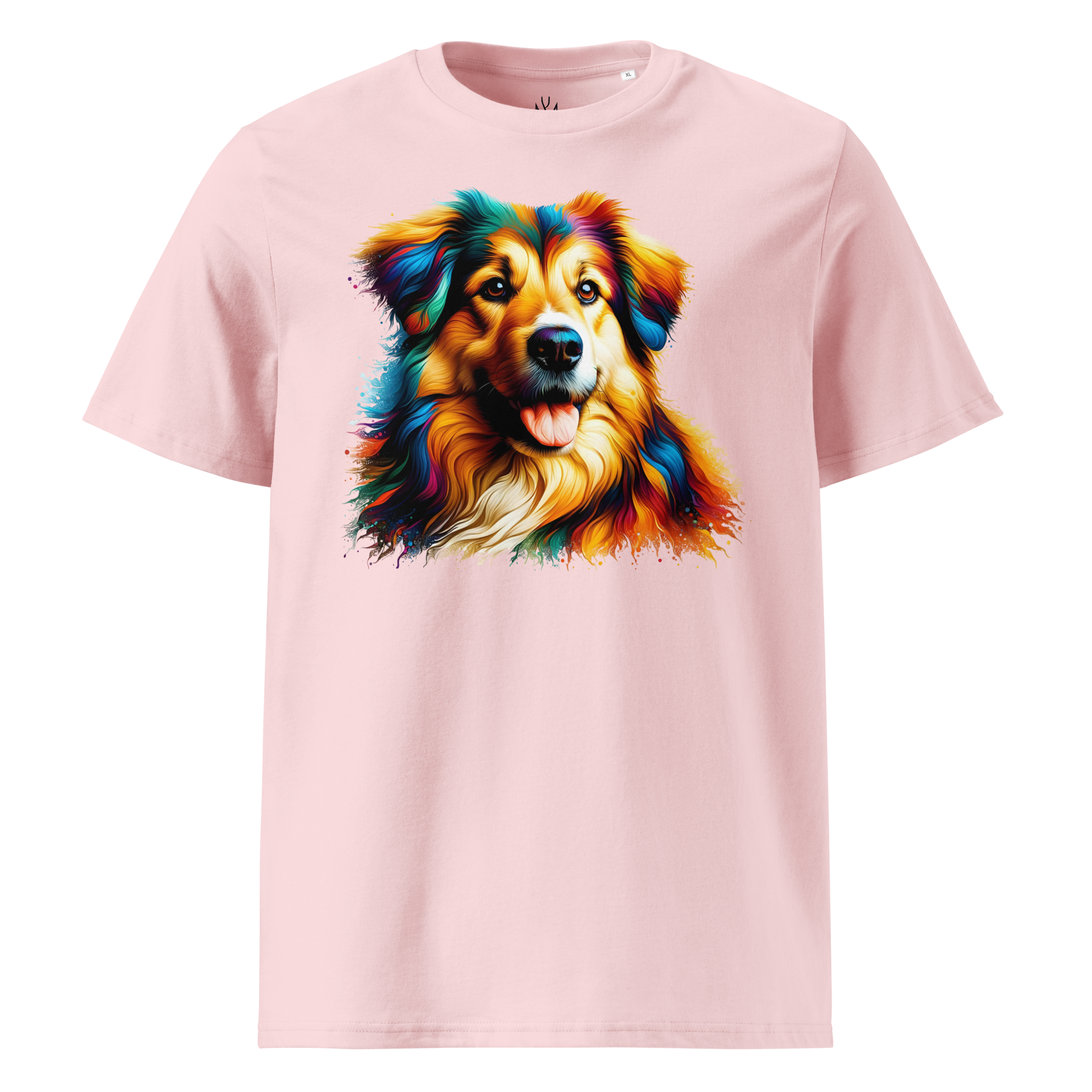 Colorful DOG unisex organic cotton t-shirt