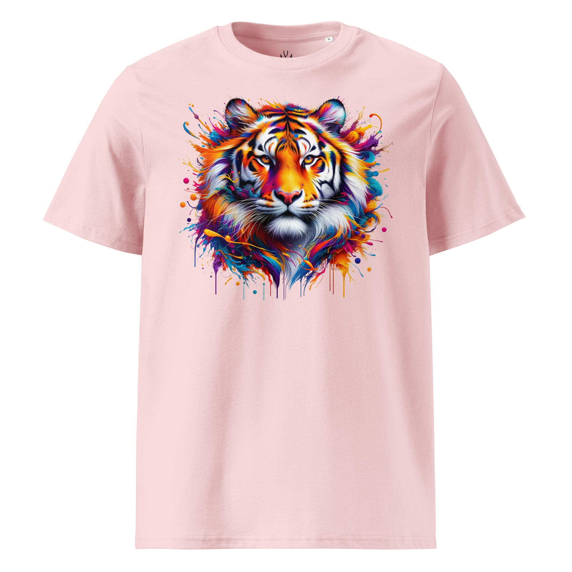 Krāsainais TĪĢERIS. Unisex organiskās kokvilnas t-krekls
