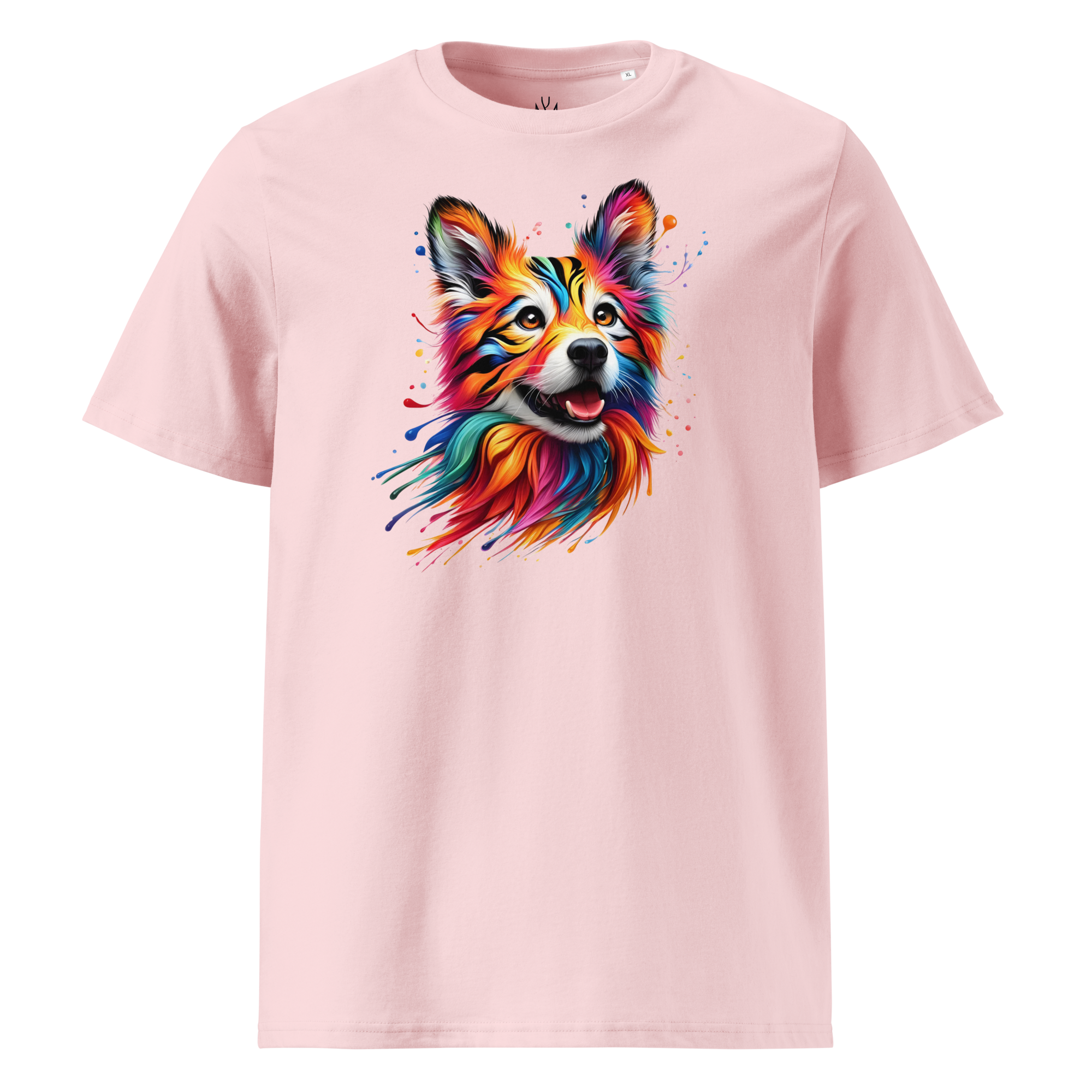 Colorful DOG unisex organic cotton t-shirt
