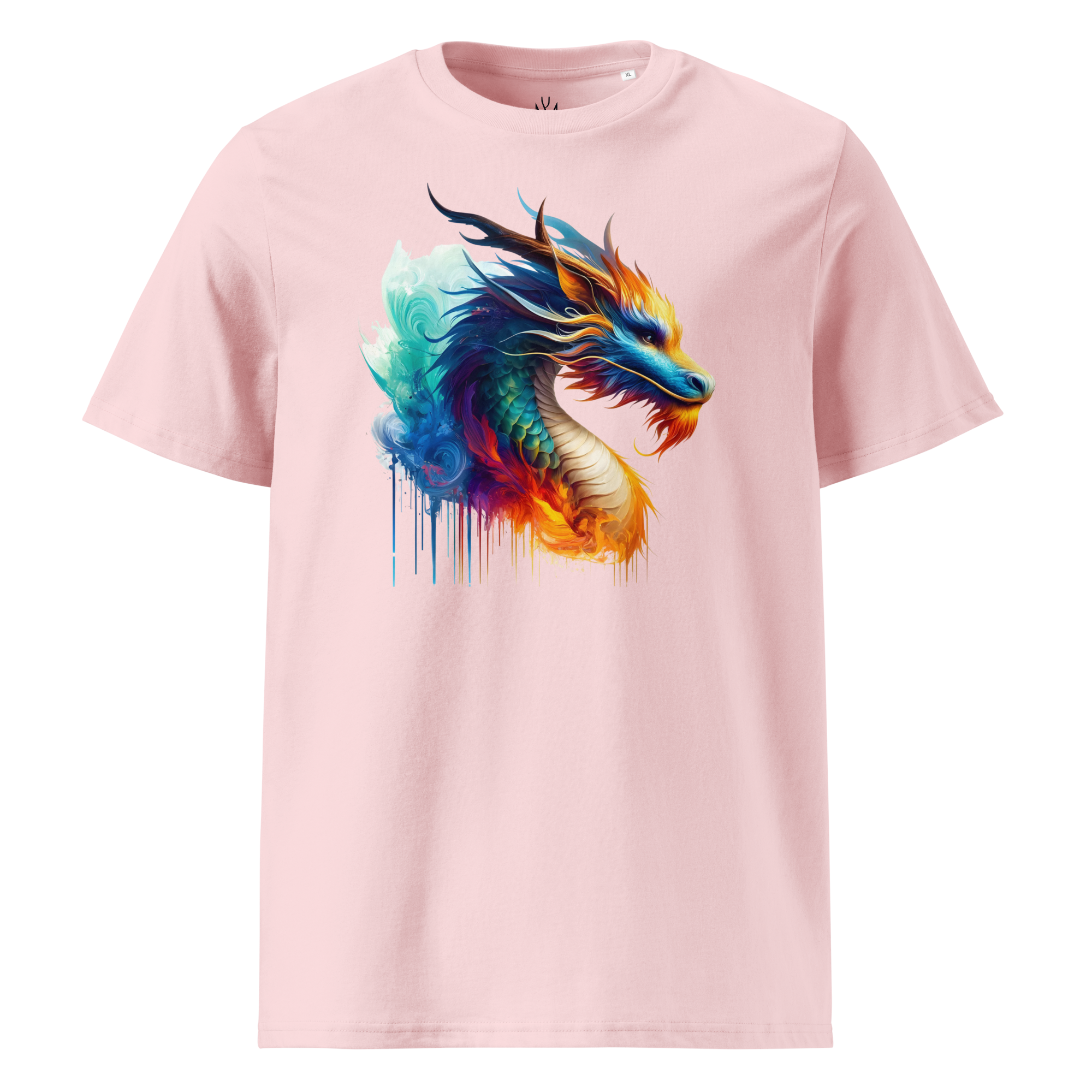 Colorful DRAGON unisex organic cotton t-shirt