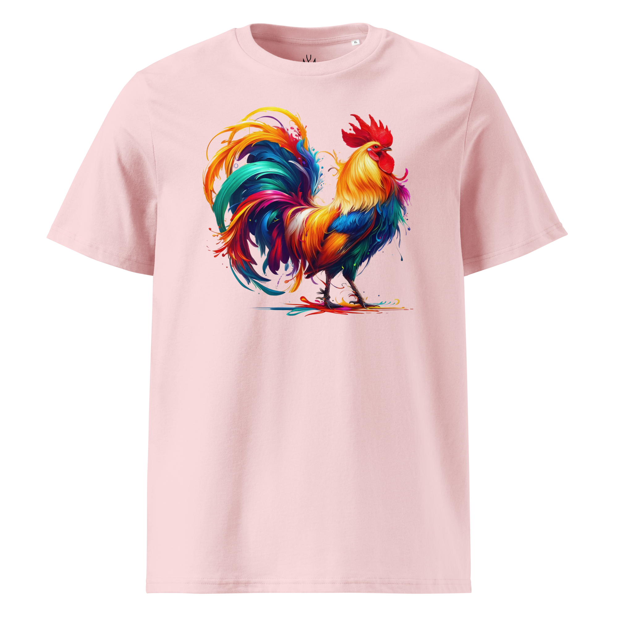 Colorful ROOSTER Unisex Organic Cotton T-Shirt