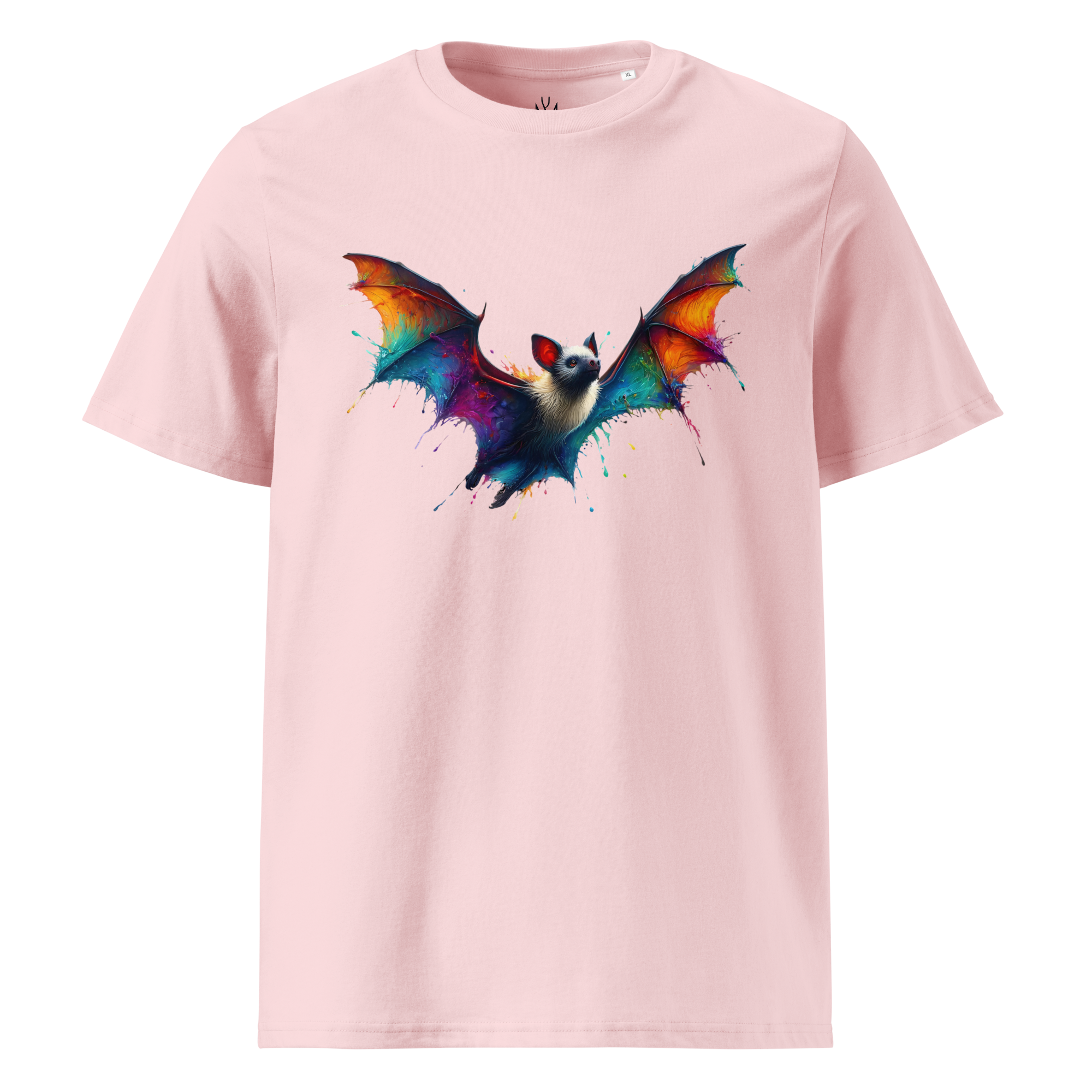 Krāsains BAT unisex organiskās kokvilnas T-krekls
