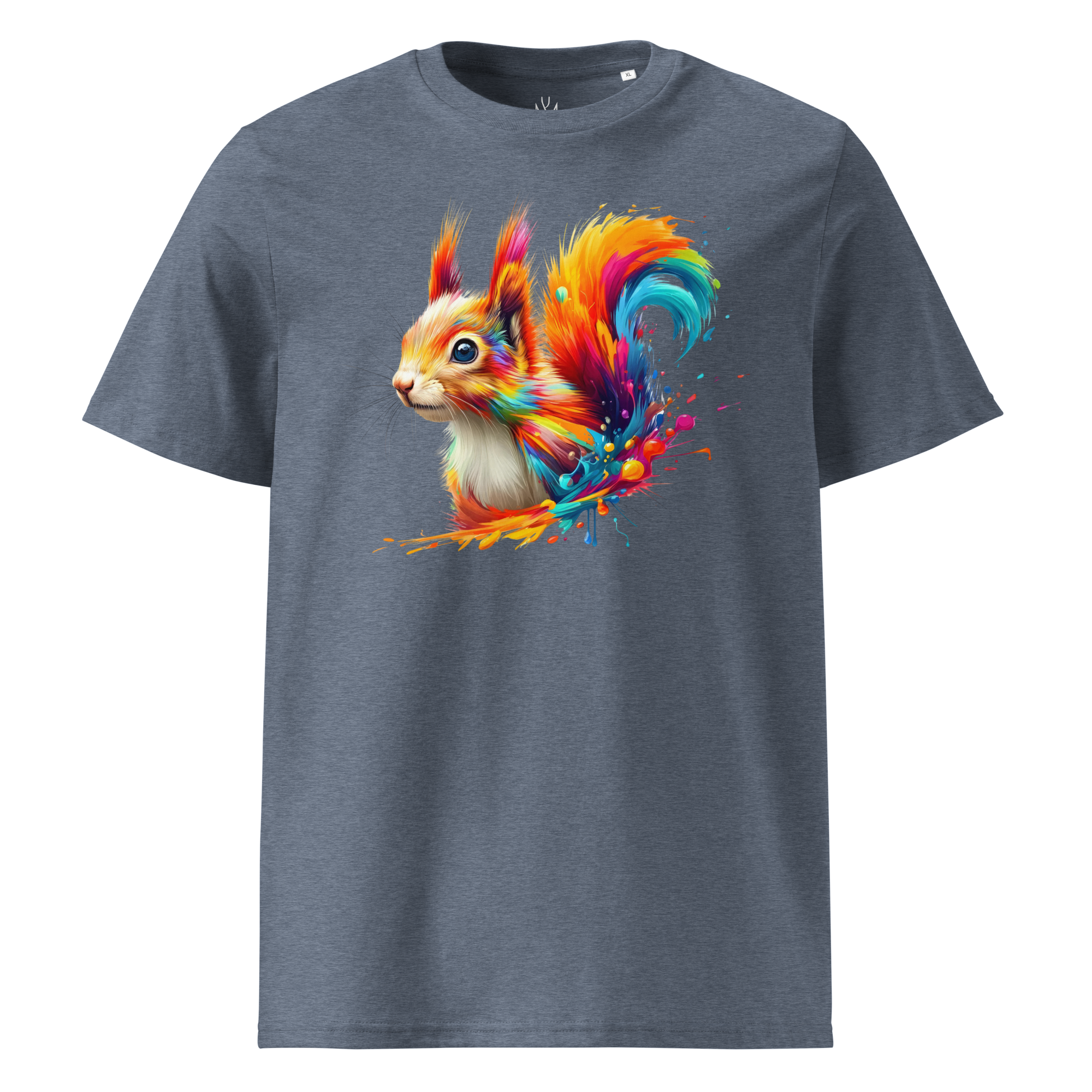 Colorful SQUIRREL unisex organic cotton t-shirt