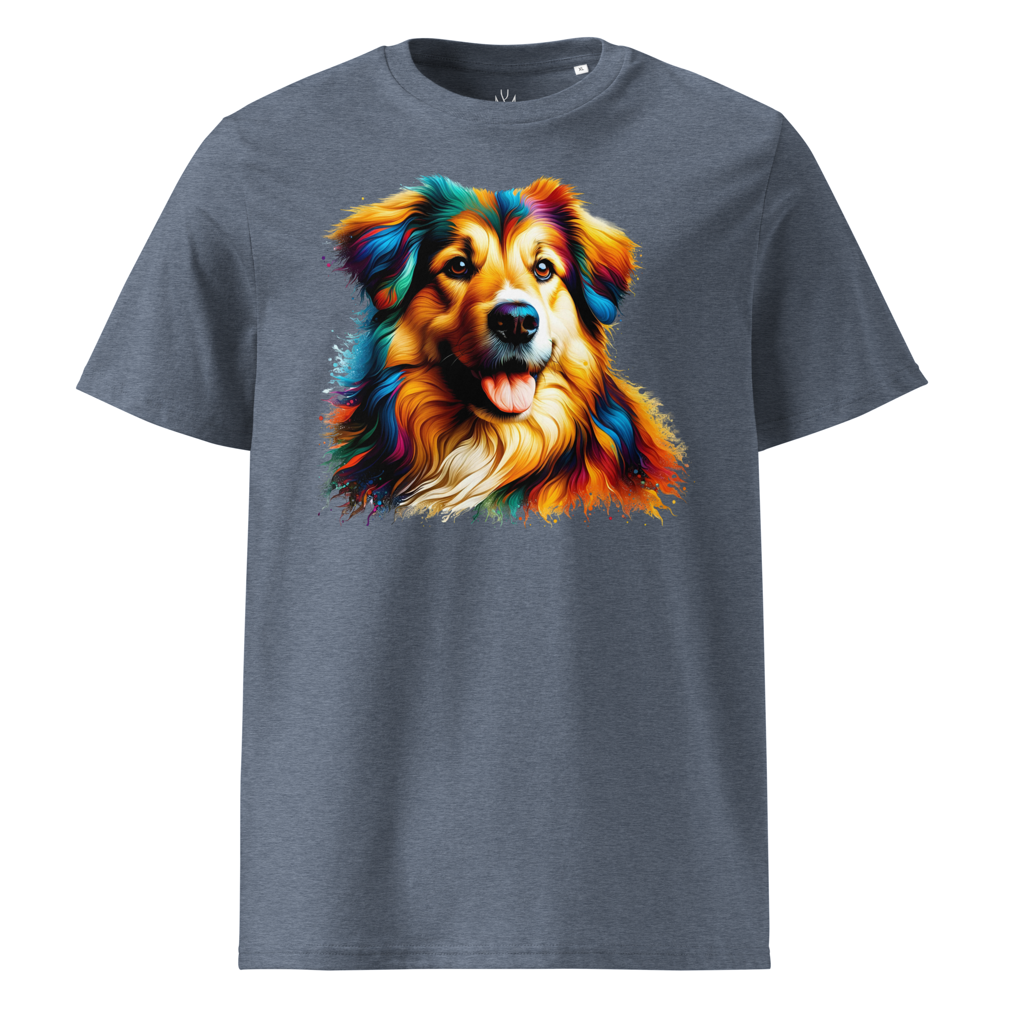 Colorful DOG unisex organic cotton t-shirt