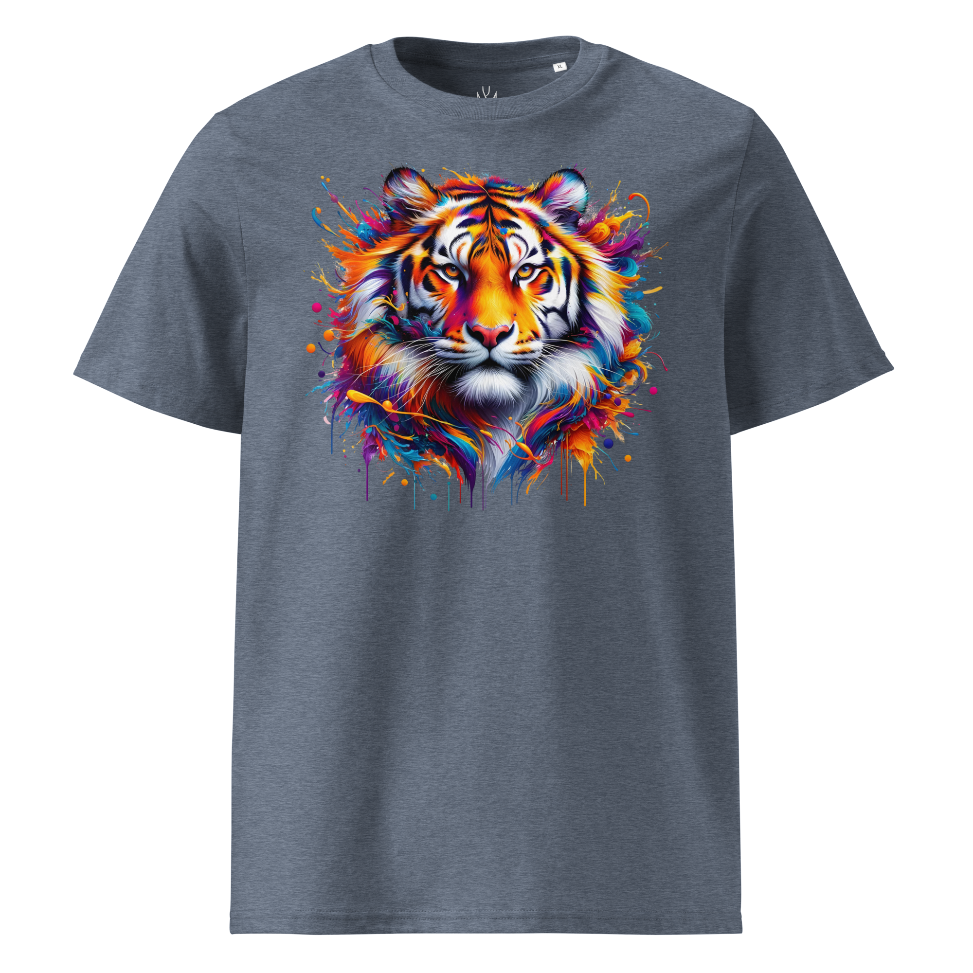 Krāsainais TĪĢERIS. Unisex organiskās kokvilnas t-krekls