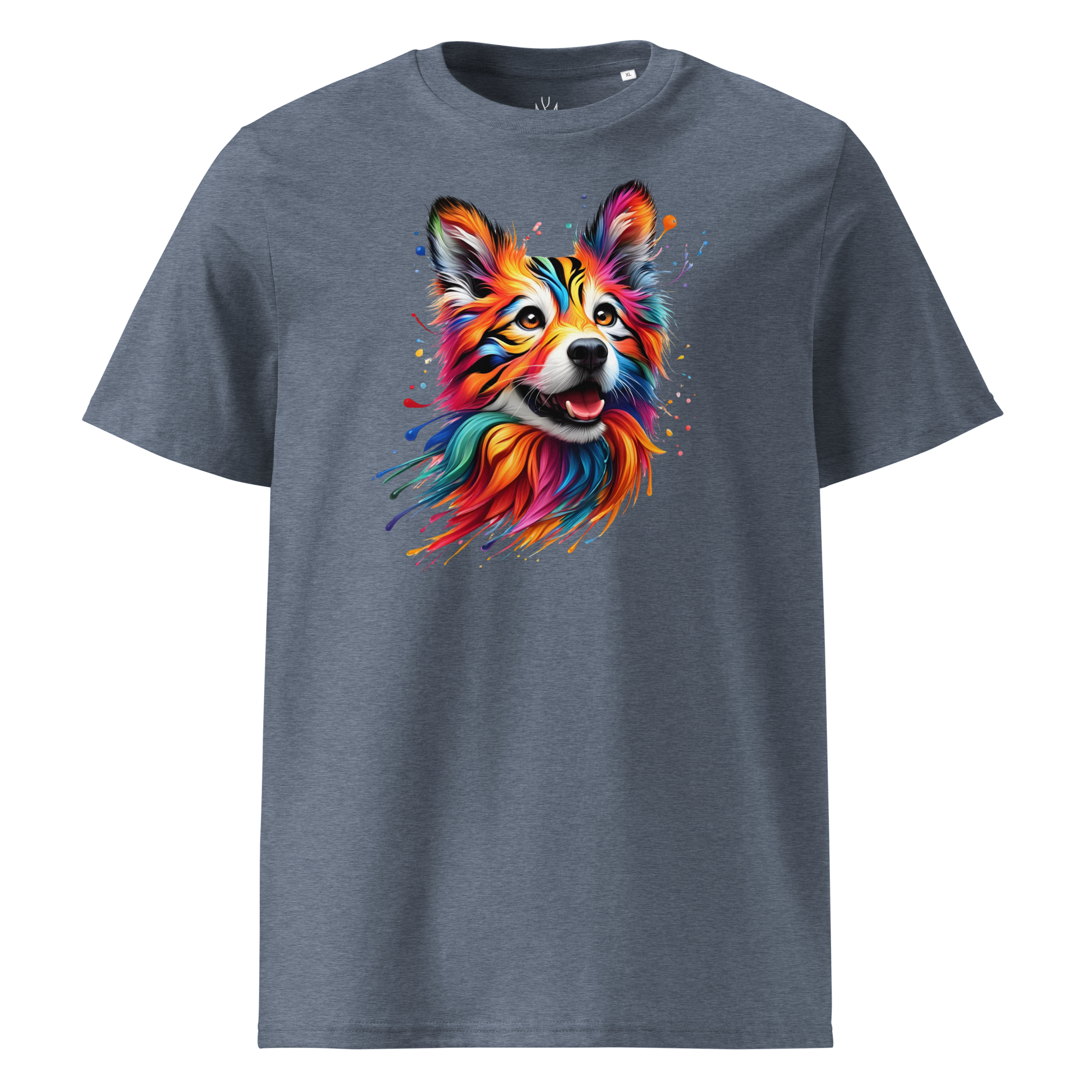 Colorful DOG unisex organic cotton t-shirt