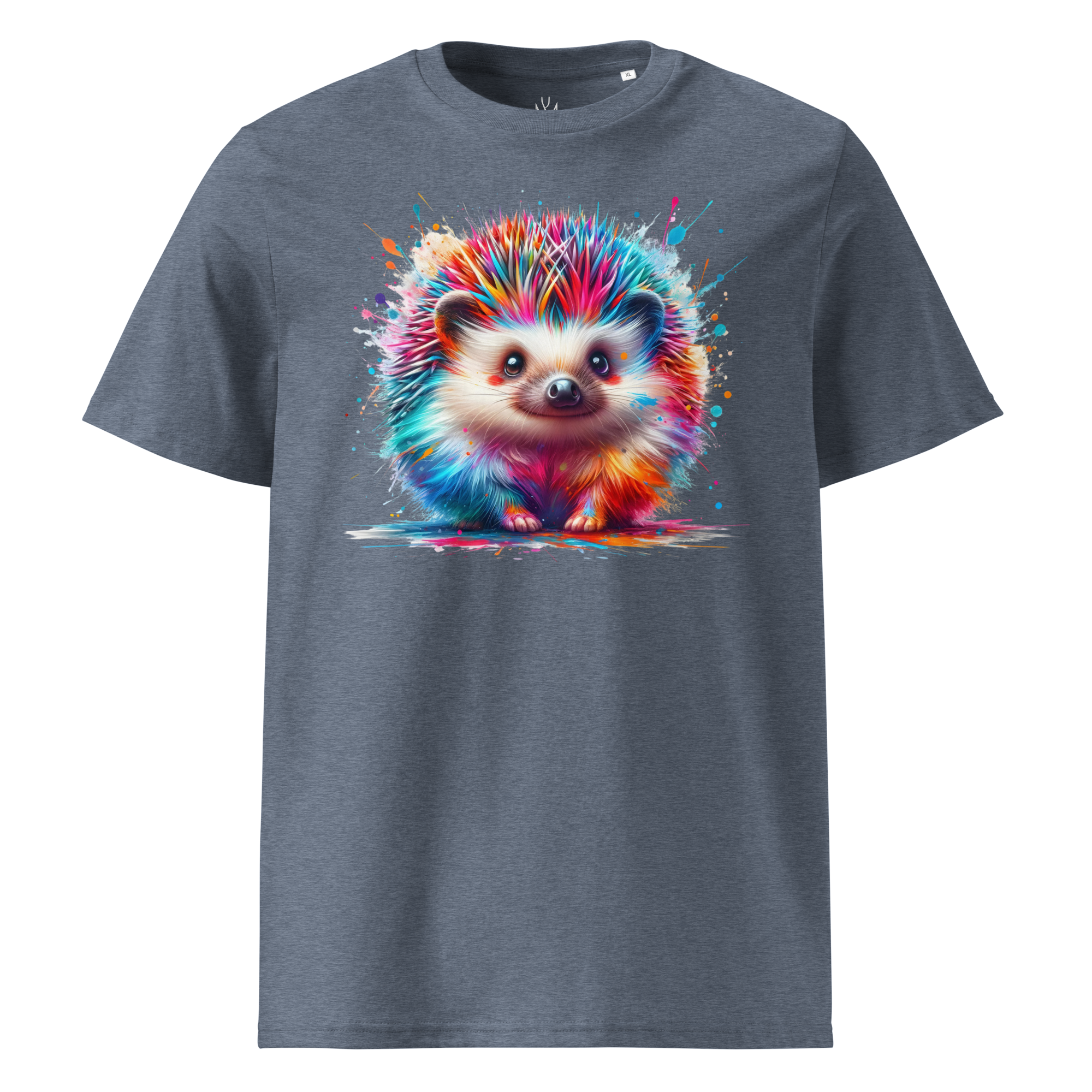 Colorful HEDGEHOG Unisex Organic Cotton T-Shirt