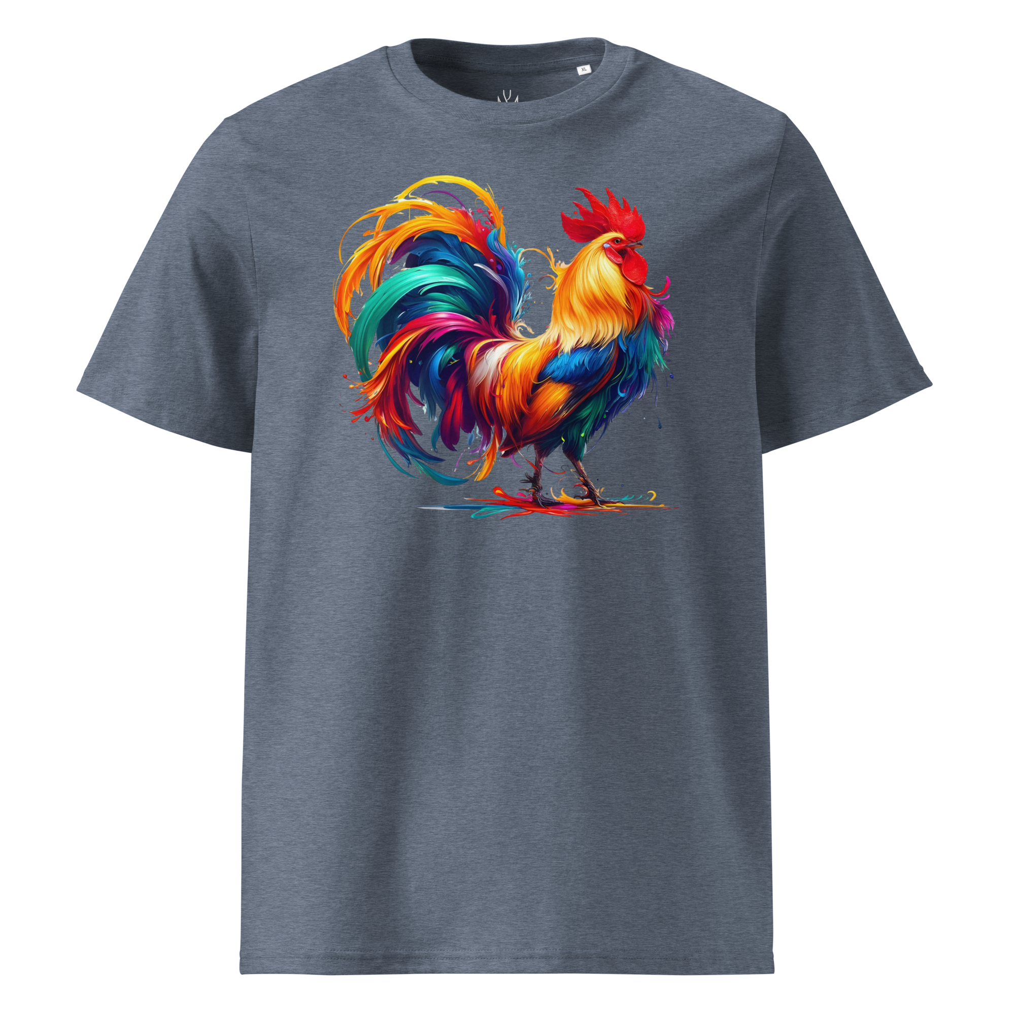 Colorful ROOSTER Unisex Organic Cotton T-Shirt
