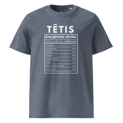 100% dad (Latvian) unisex organic cotton t-shirt (white)