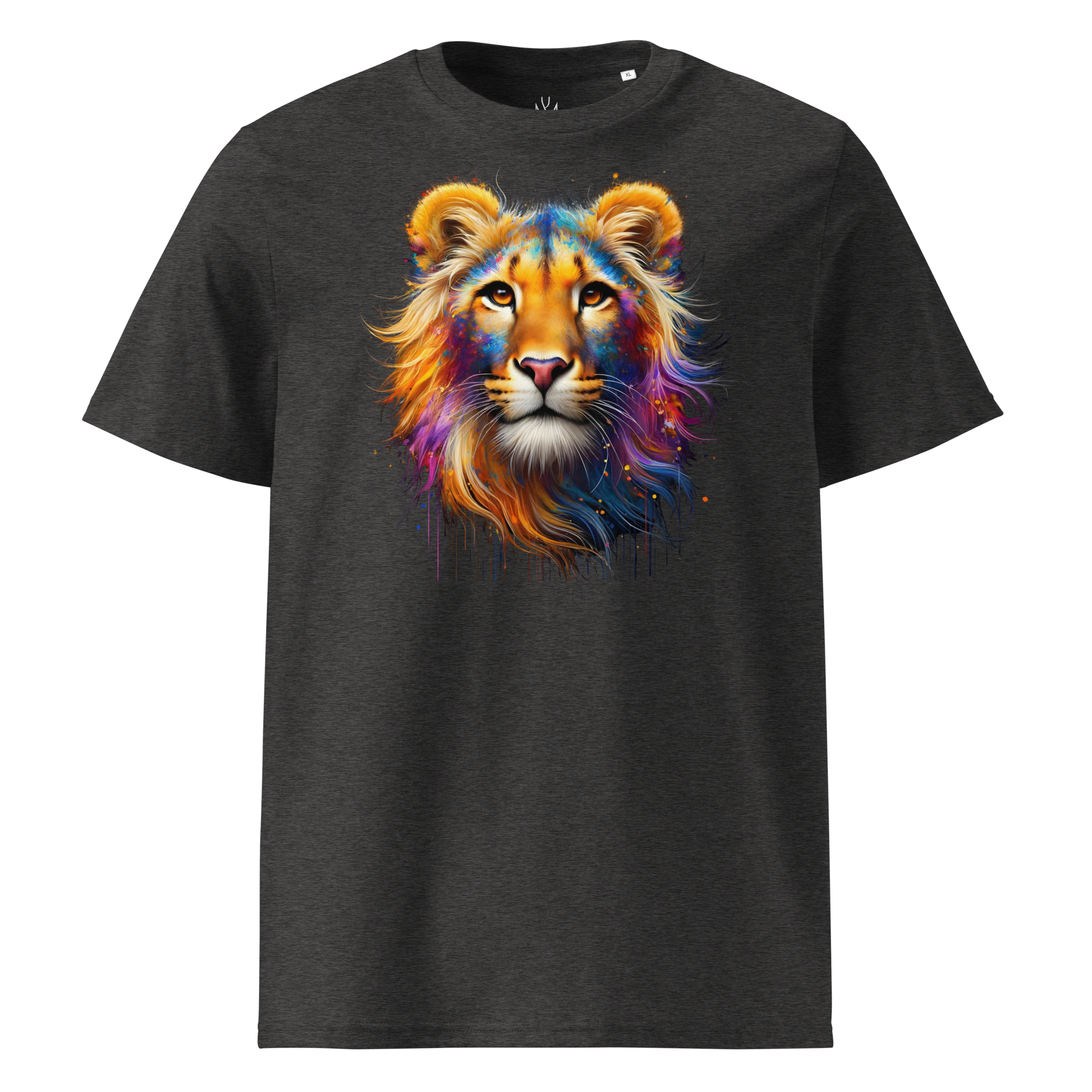 Colorful LION unisex organic cotton t-shirt