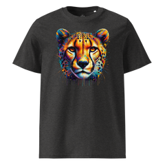 Krāsainais GEPARDS. Unisex organiskās kokvilnas t-krekls