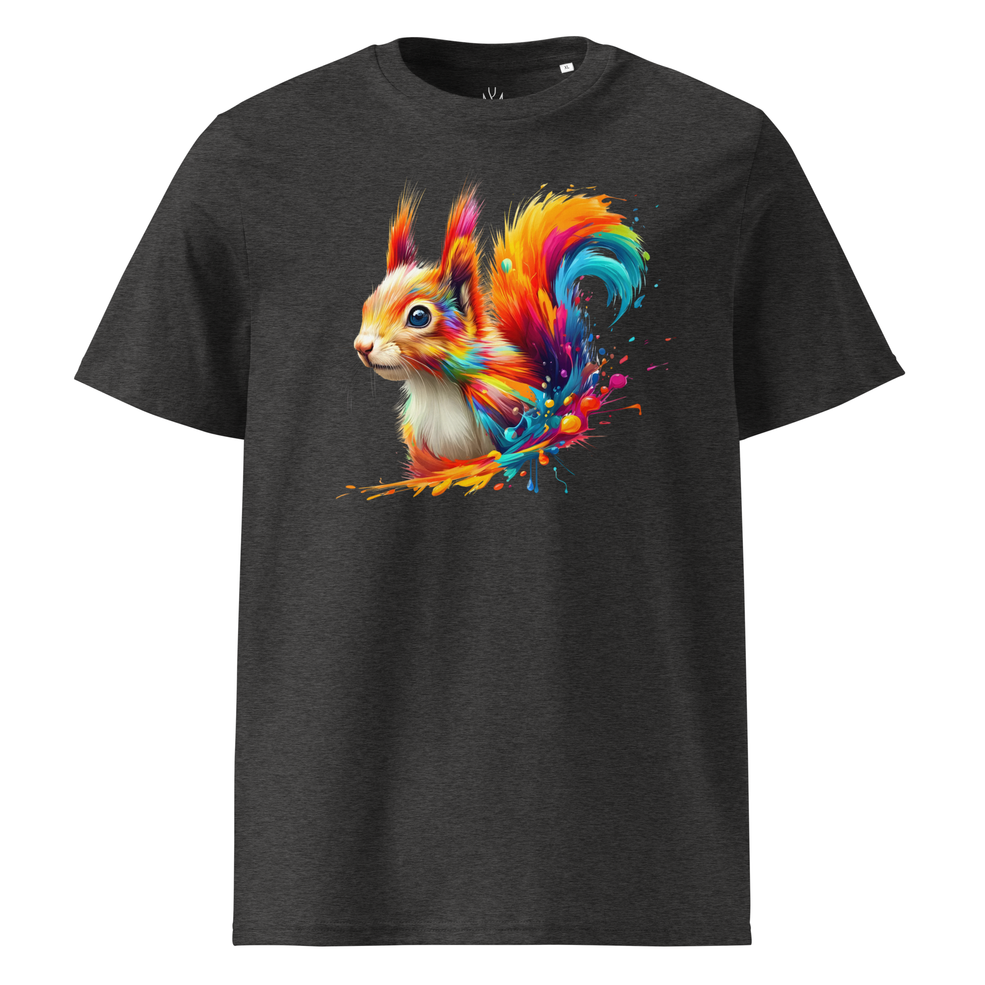 Colorful SQUIRREL unisex organic cotton t-shirt