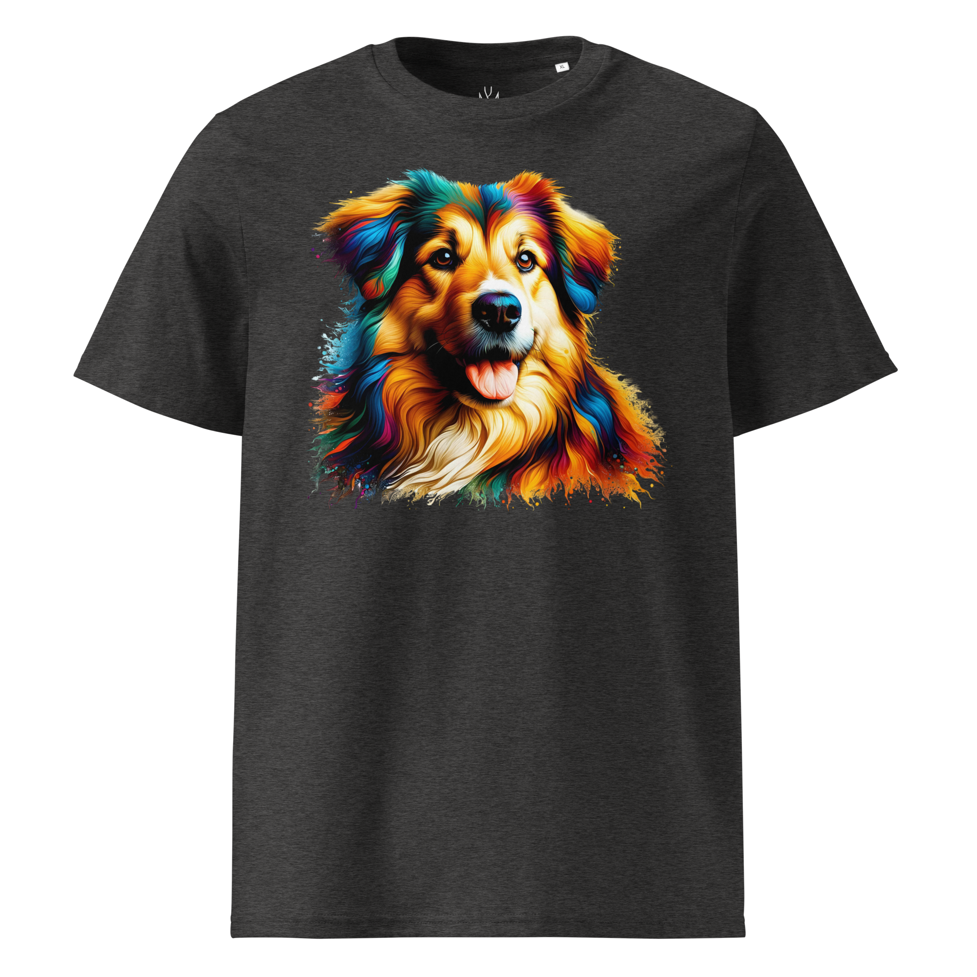 Colorful DOG unisex organic cotton t-shirt