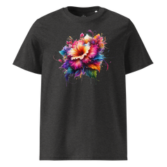 Colorful FLOWER unisex organic cotton t-shirt