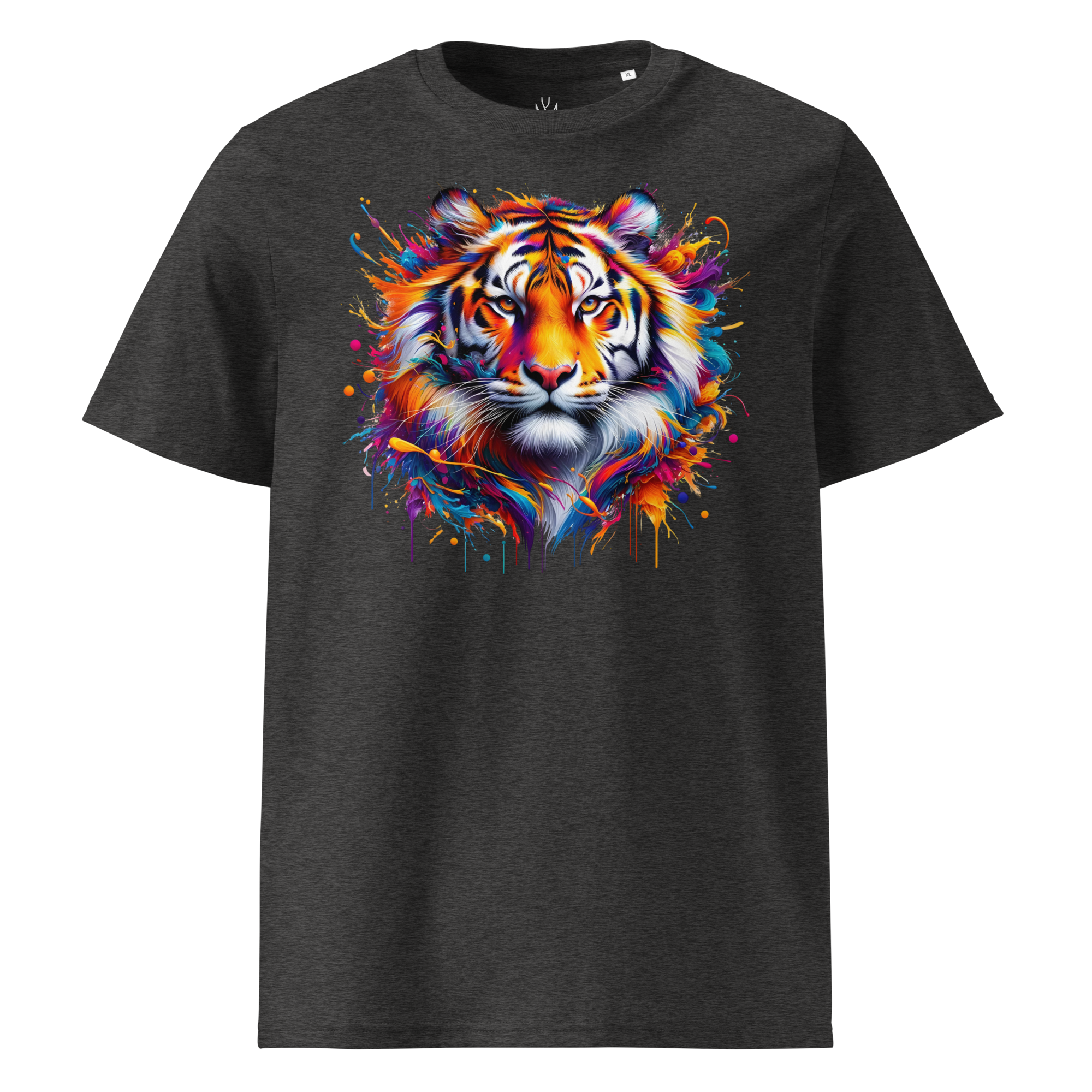 Krāsainais TĪĢERIS. Unisex organiskās kokvilnas t-krekls