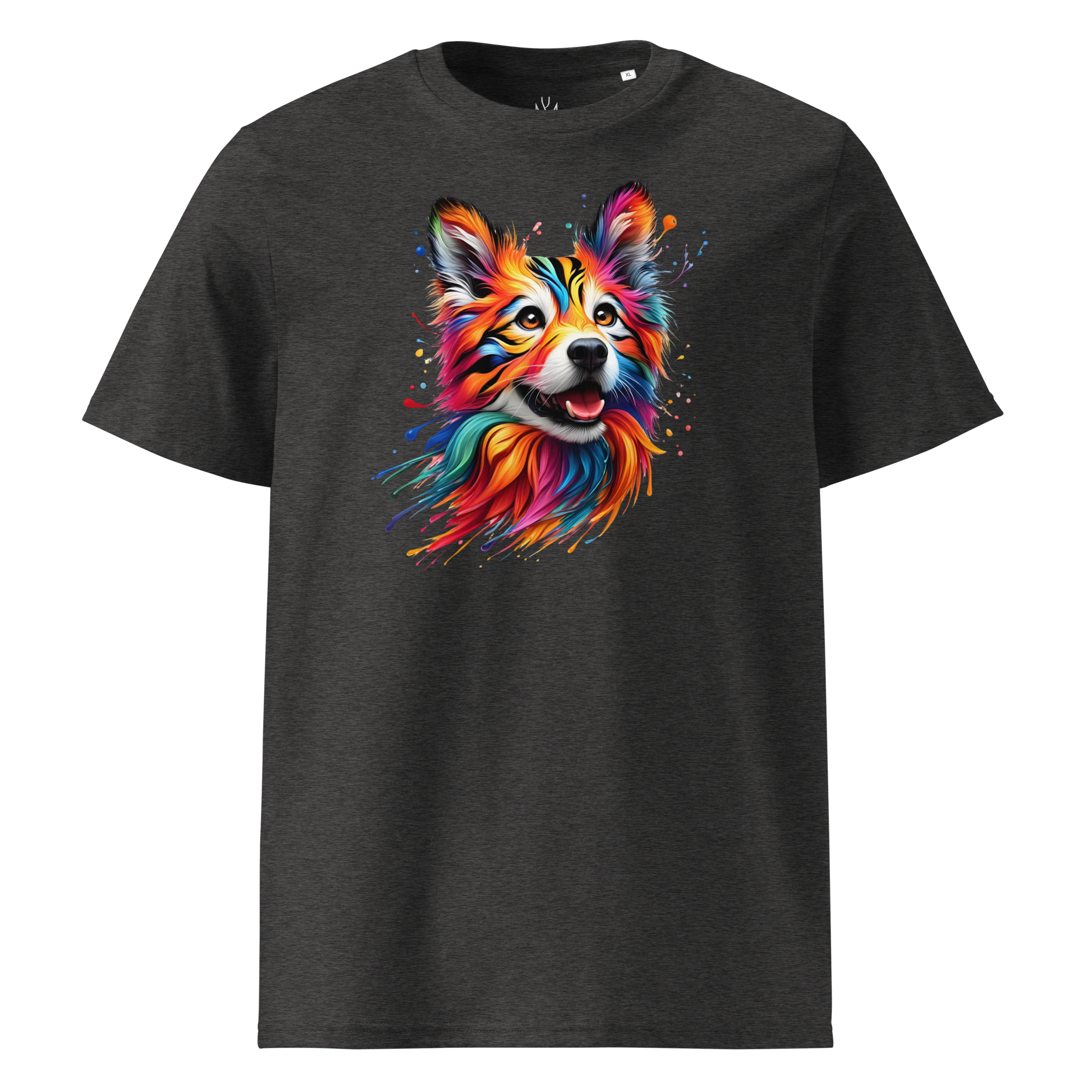 Colorful DOG unisex organic cotton t-shirt
