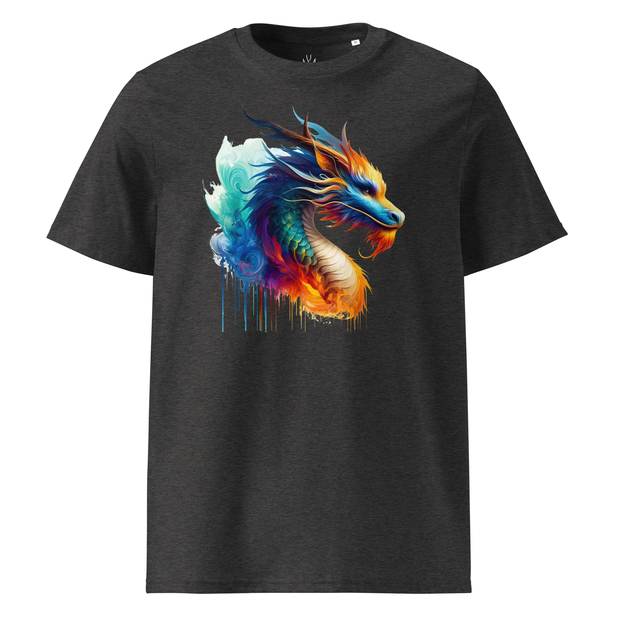 Colorful DRAGON unisex organic cotton t-shirt