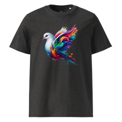 Colorful DOVE unisex organic cotton t-shirt