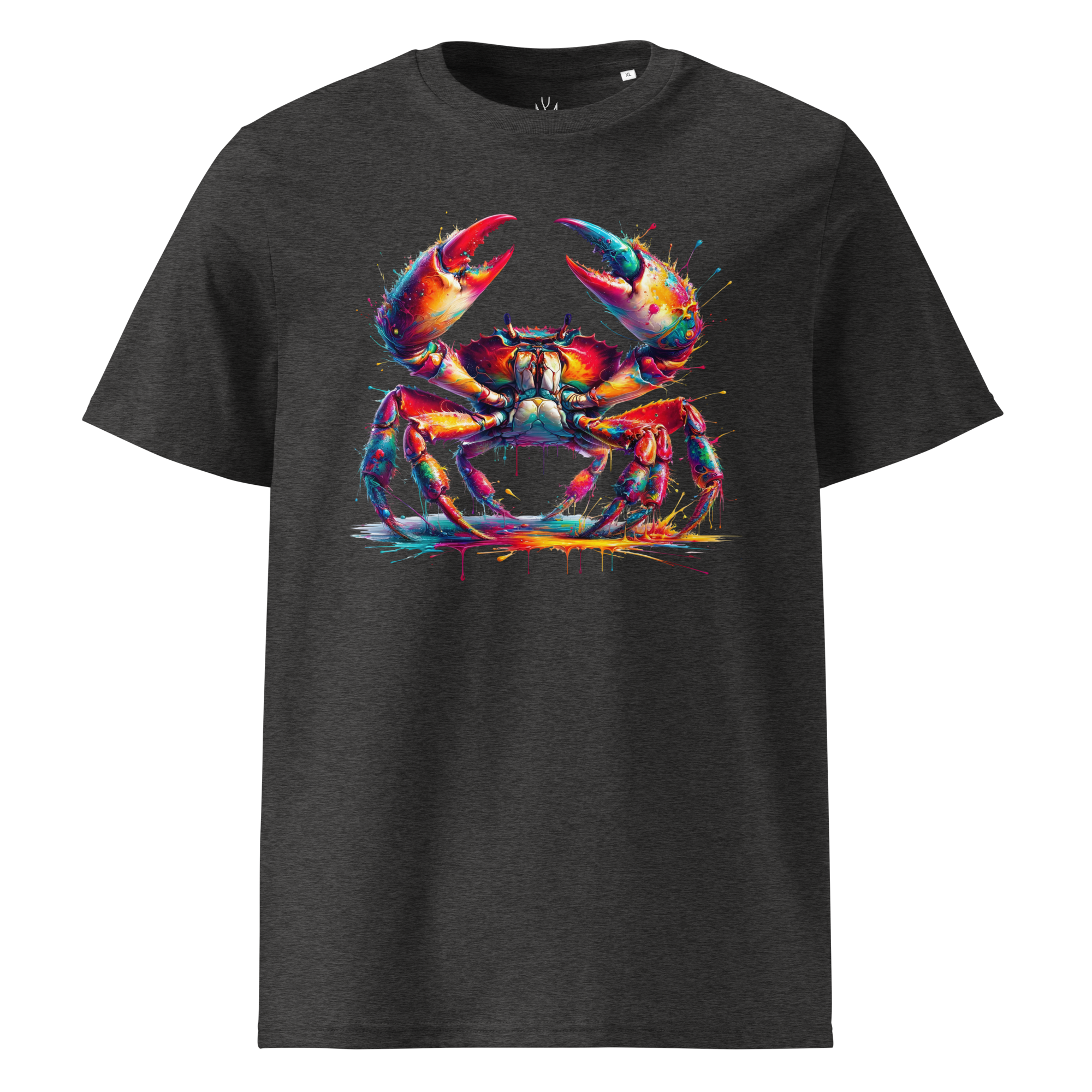 Colorful CRAB Unisex Organic Cotton T-Shirt