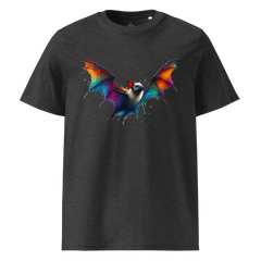 Krāsains BAT unisex organiskās kokvilnas T-krekls