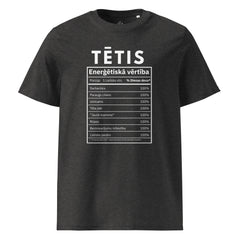 100% dad (Latvian) unisex organic cotton t-shirt (white)