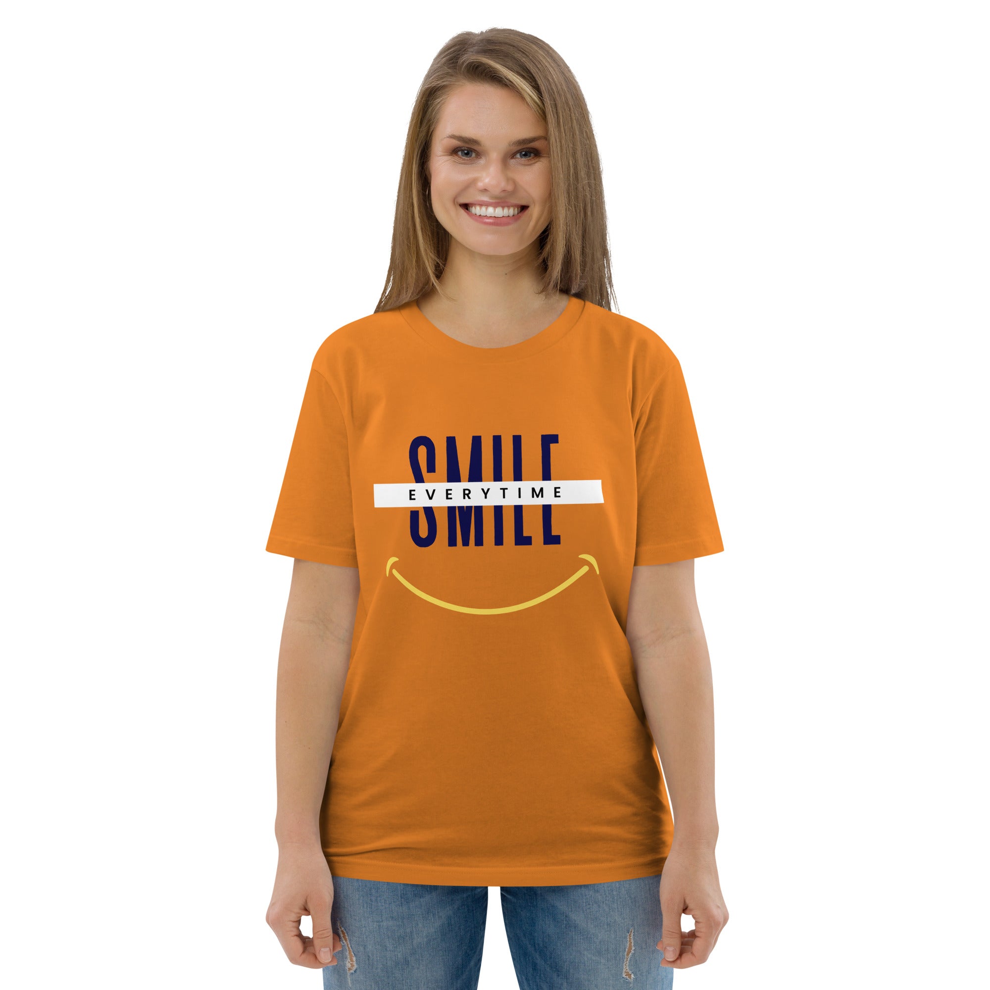 Smile everytime. Unisex organic cotton t-shirt